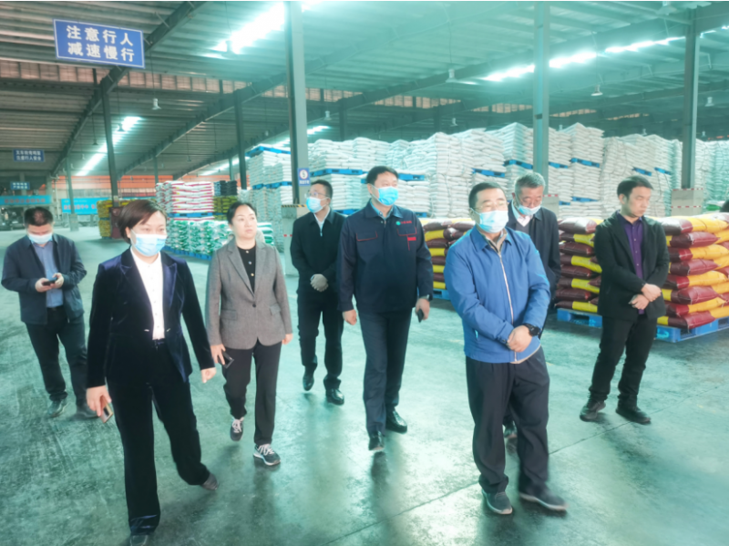 呂修濤一行蒞臨安陽久久99九九精品久久久久蜜桃新肥科技有限公司調研工作